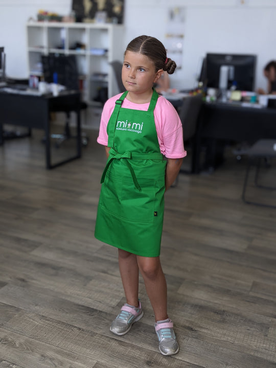 Children's apron Latte Junior 7-12 years with Logo/inscription
