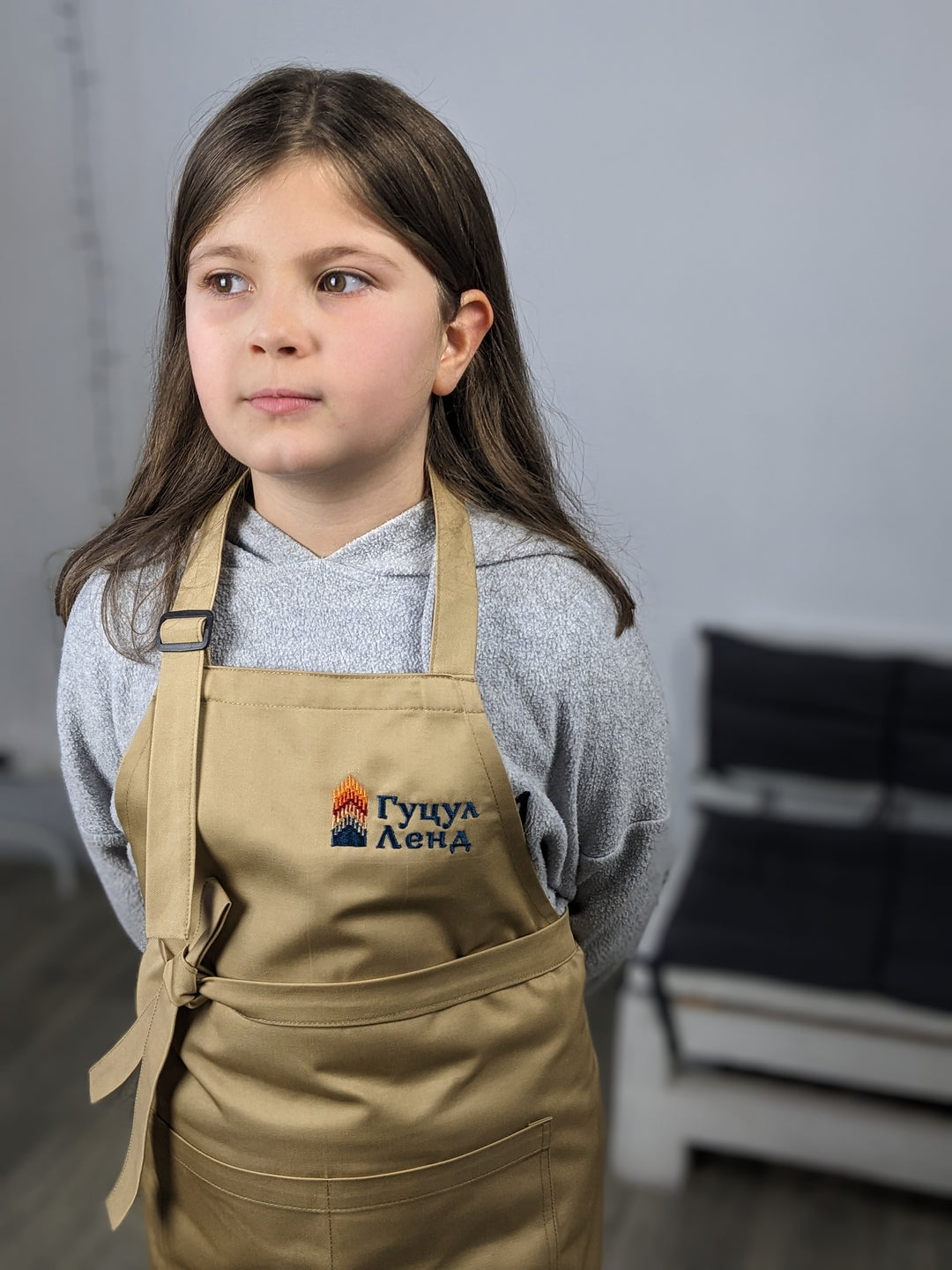 Children's apron Latte Junior 7-12 years with Logo/inscription