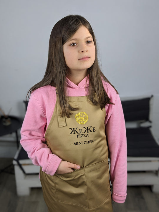 Children's apron Latte Junior 7-12 years with Logo/inscription