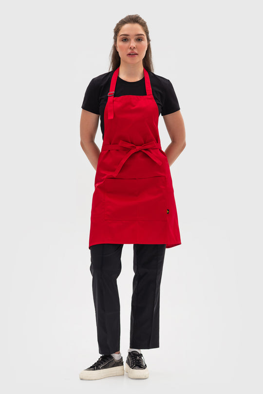 Latte Apron – Short Red