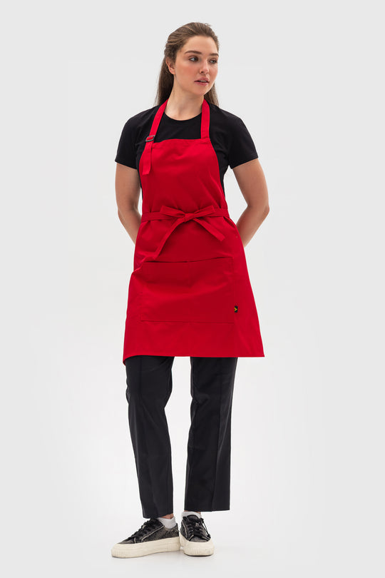 Latte Apron – Short Red