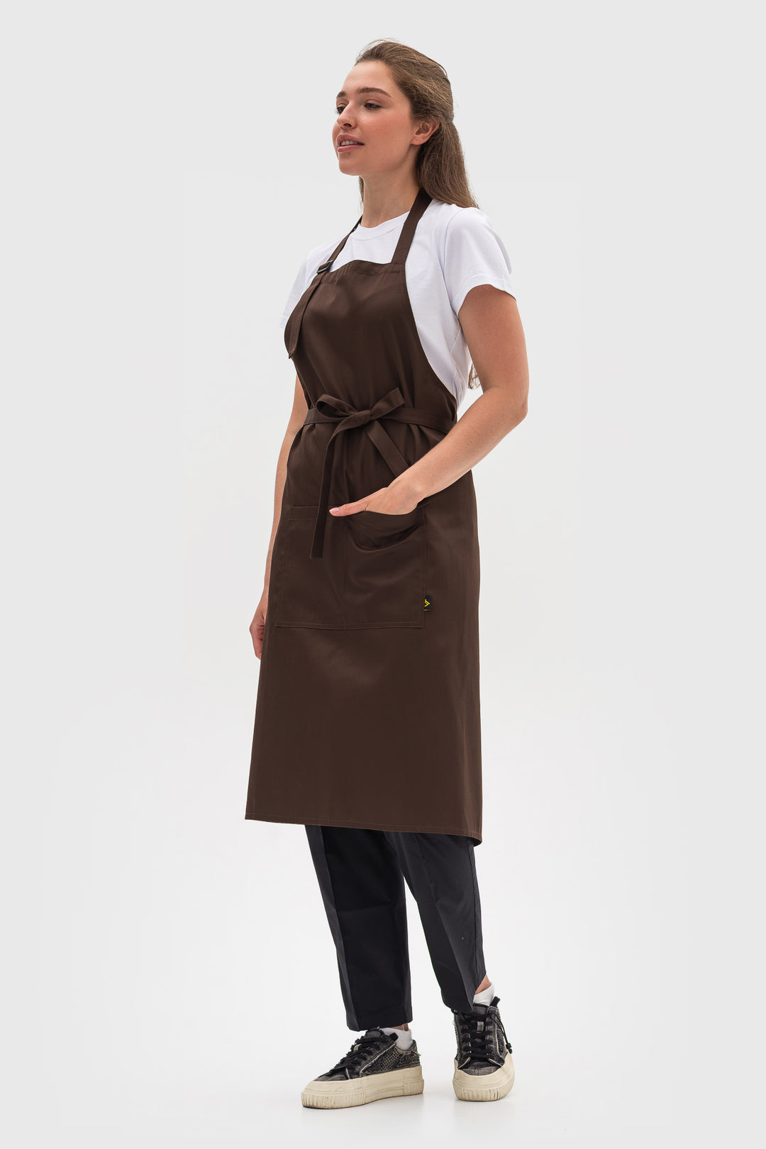 Latte Apron – Long Brown