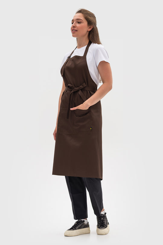 Latte Apron – Long Brown