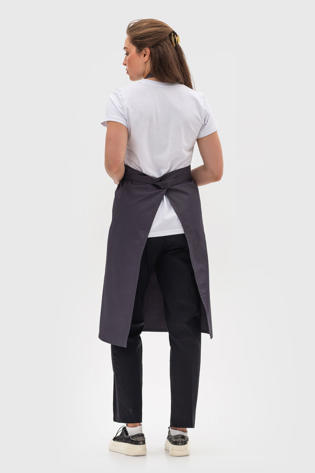 Latte Apron – Long Dark Gray