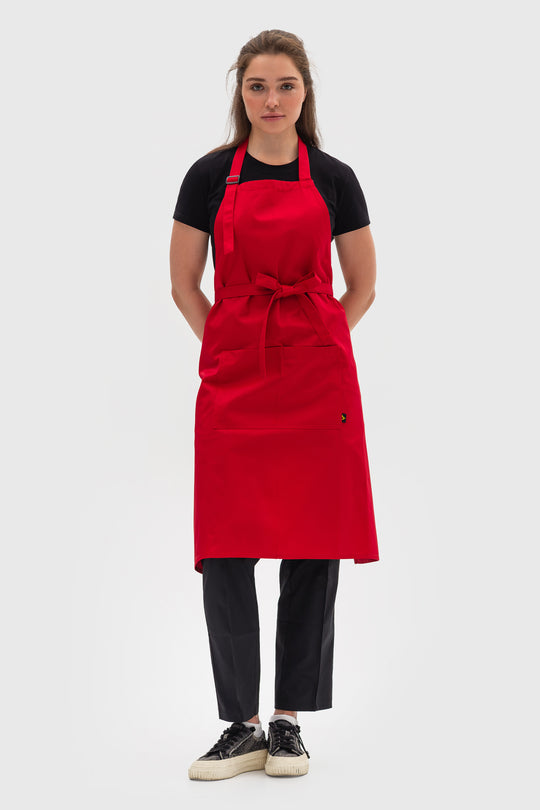 Latte Apron – Long Red