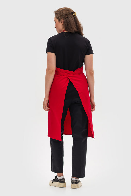 Latte Apron – Long Red