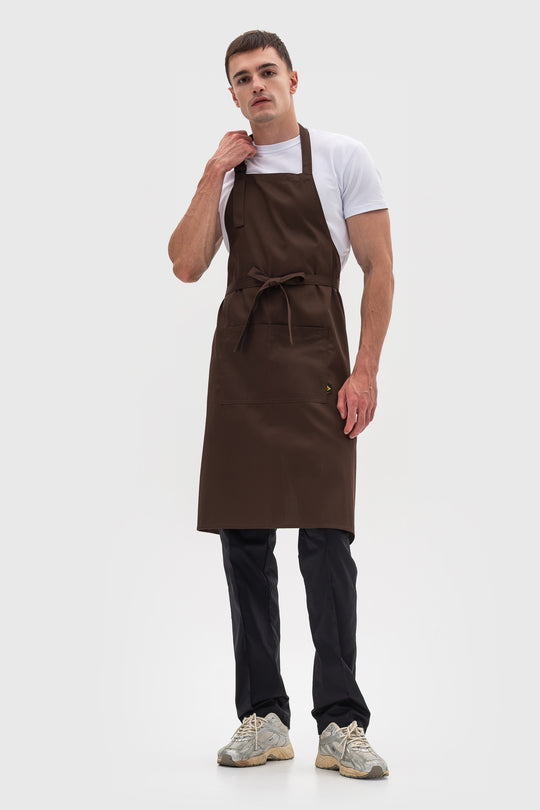Latte Apron – Long Brown