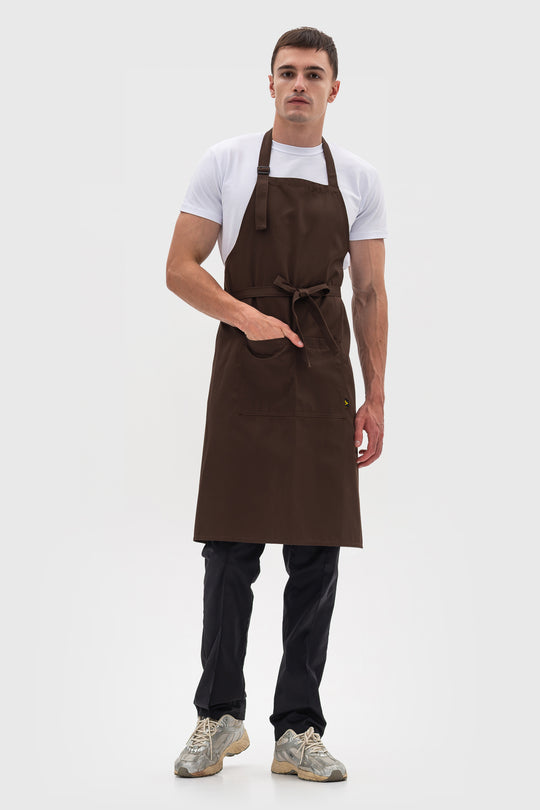 Latte Apron – Long Brown