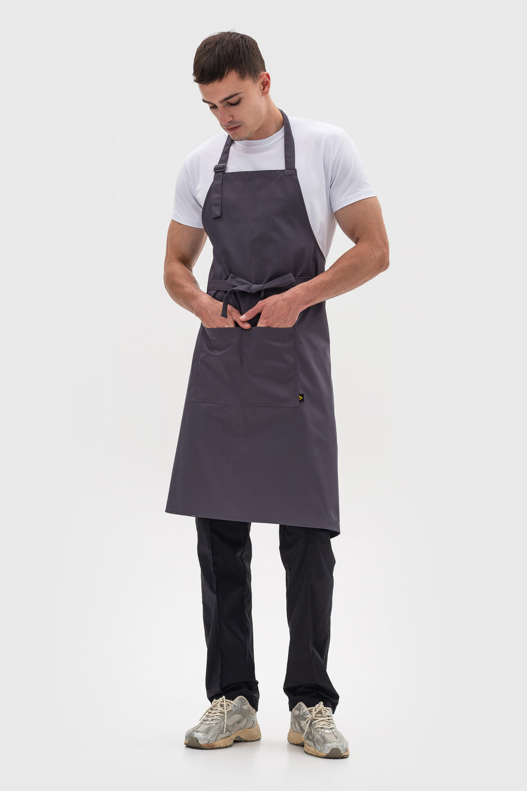 Latte Apron – Long Dark Gray
