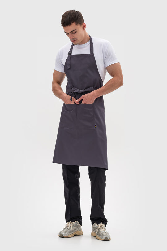 Latte Apron – Long Dark Gray