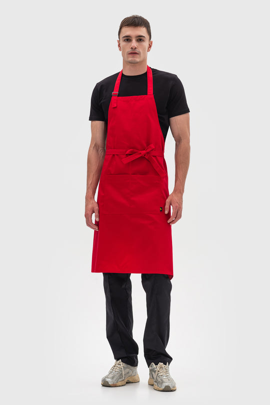 Latte Apron – Long Red