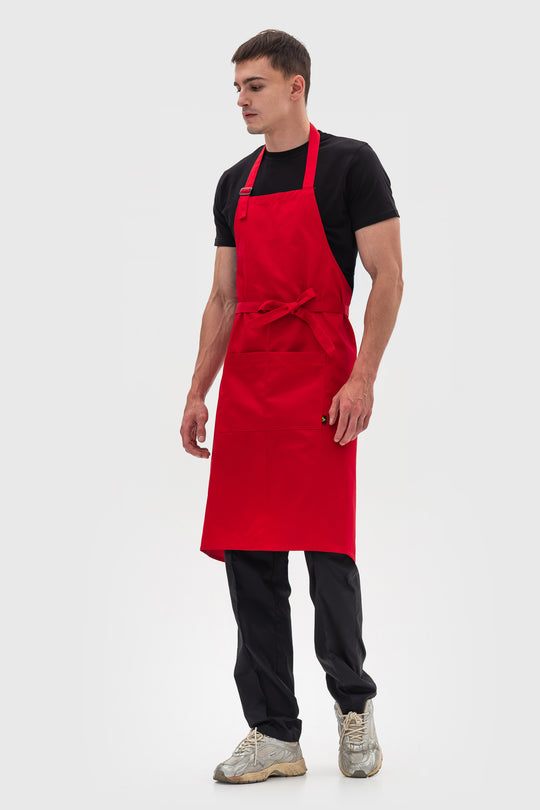 Latte Apron – Long Red