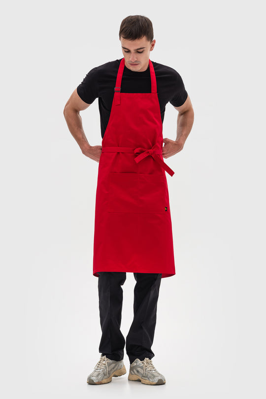 Latte Apron – Long Red