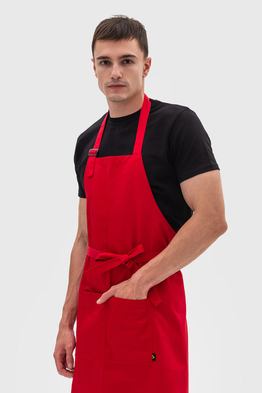 Latte Apron – Long Red