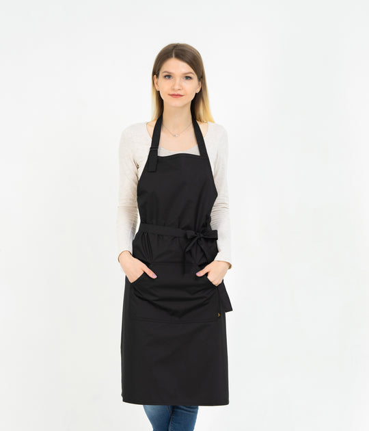 Solar Water-Repellent Apron – Long Black