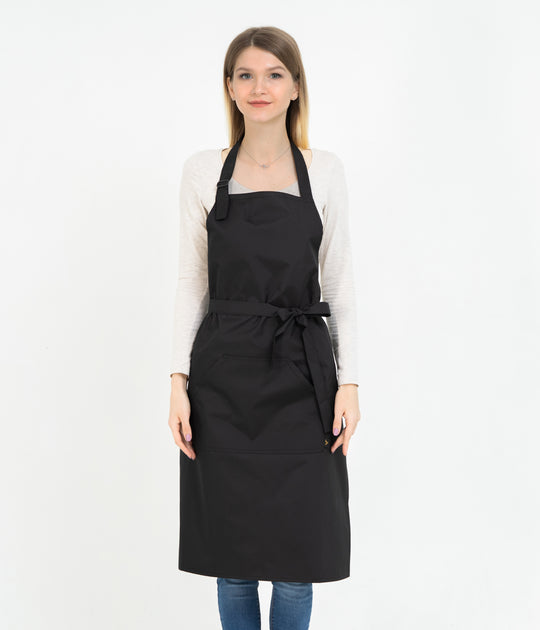 Solar Water-Repellent Apron – Long Black