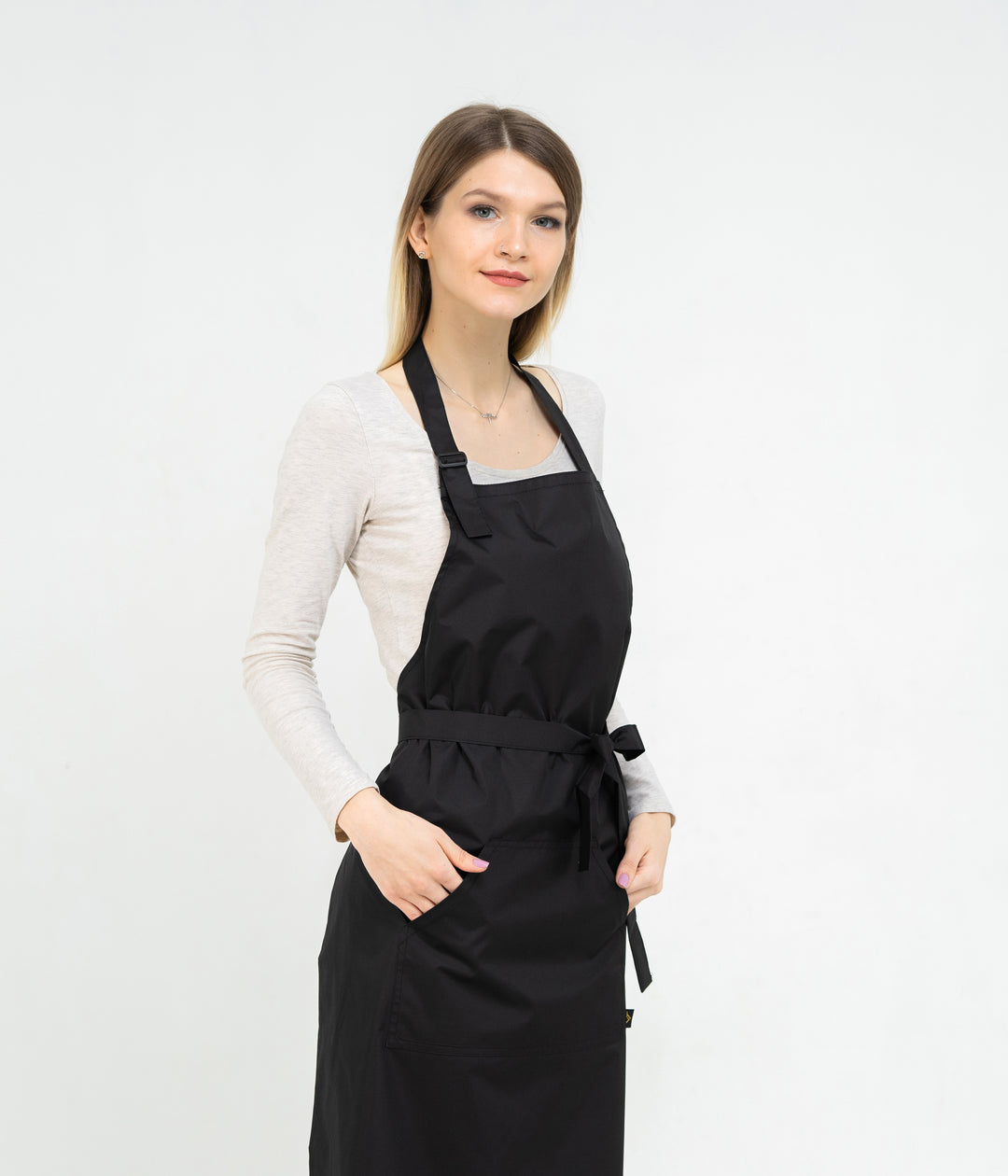 Solar Water-Repellent Apron – Long Black