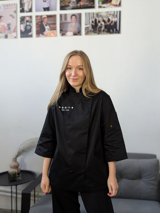 Embroidered Chef Coat Rio 235 – Black or White
