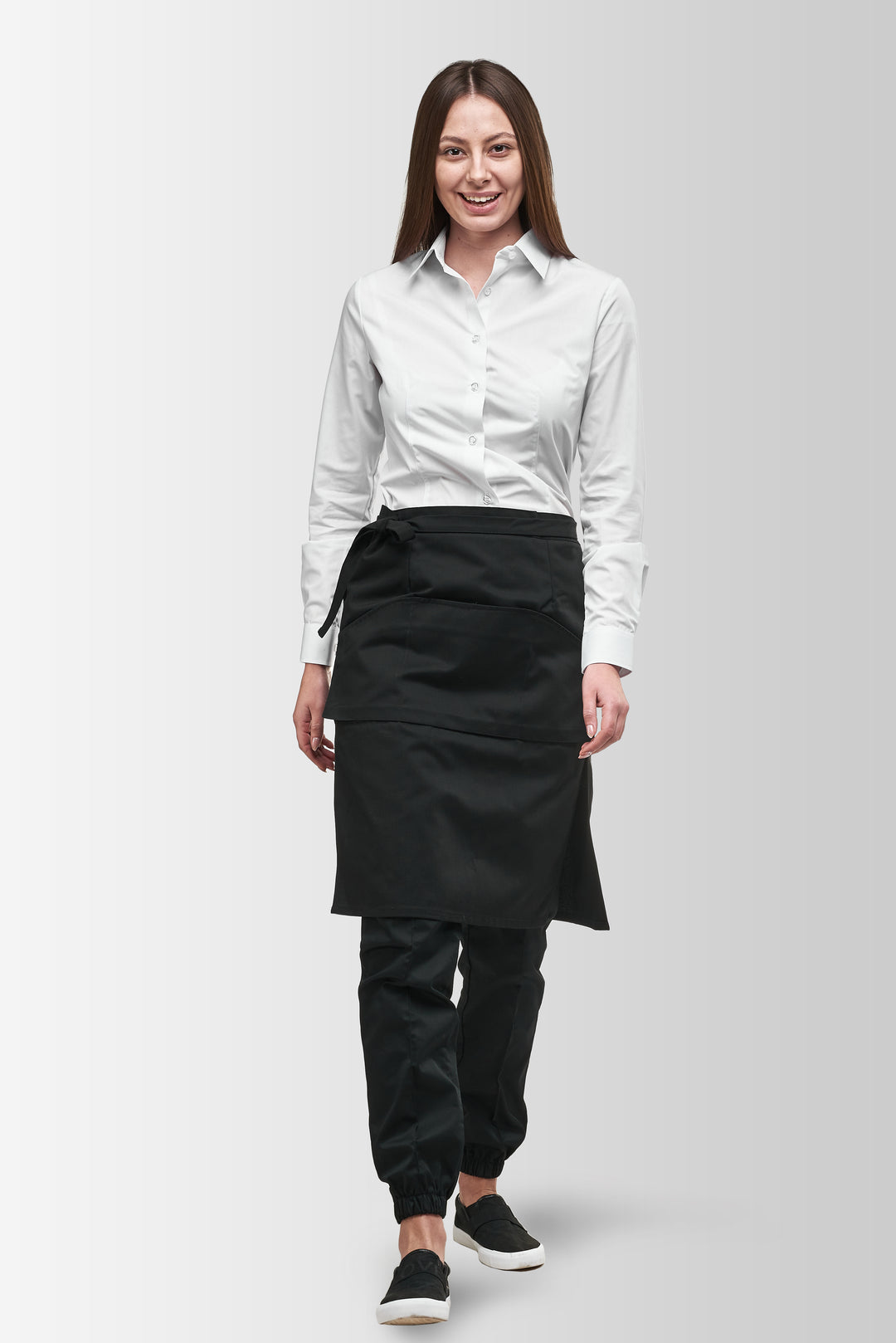 Tiramisu Waist Waiter Apron – Black