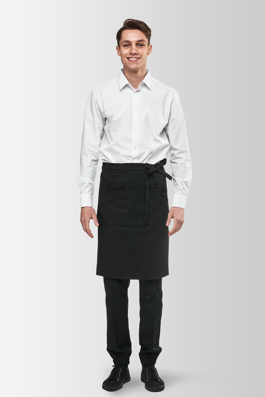 Tiramisu Waist Waiter Apron – Black