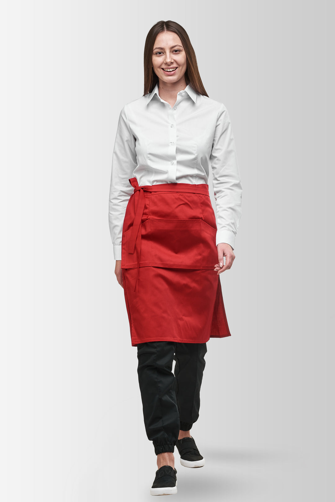 Tiramisu Waist Waiter Apron – Red