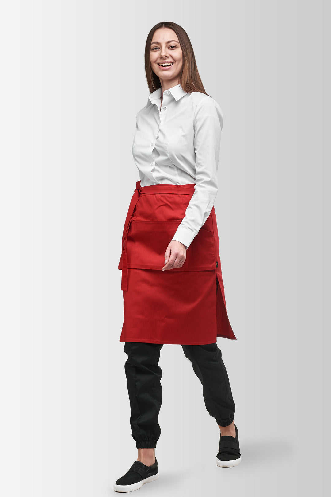 Tiramisu Waist Waiter Apron – Red