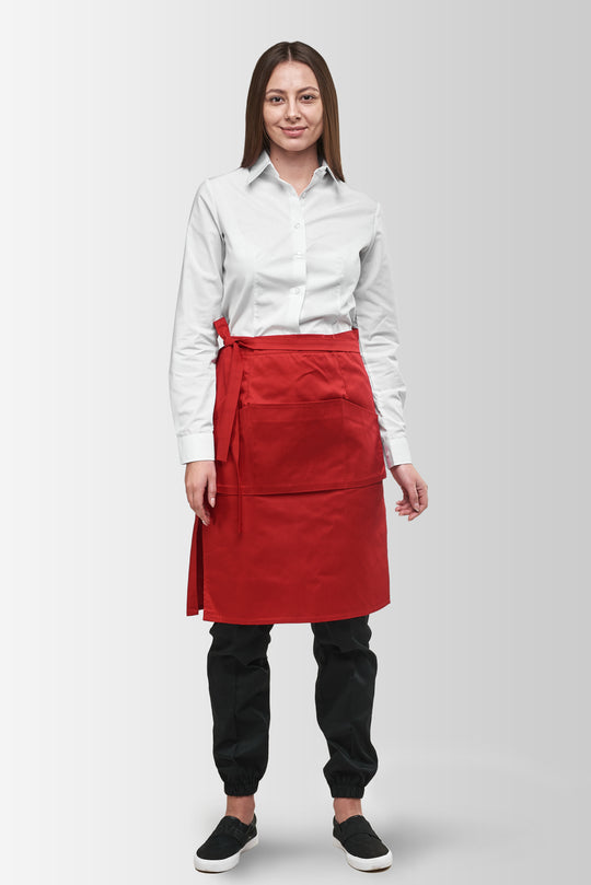 Tiramisu Waist Waiter Apron – Red