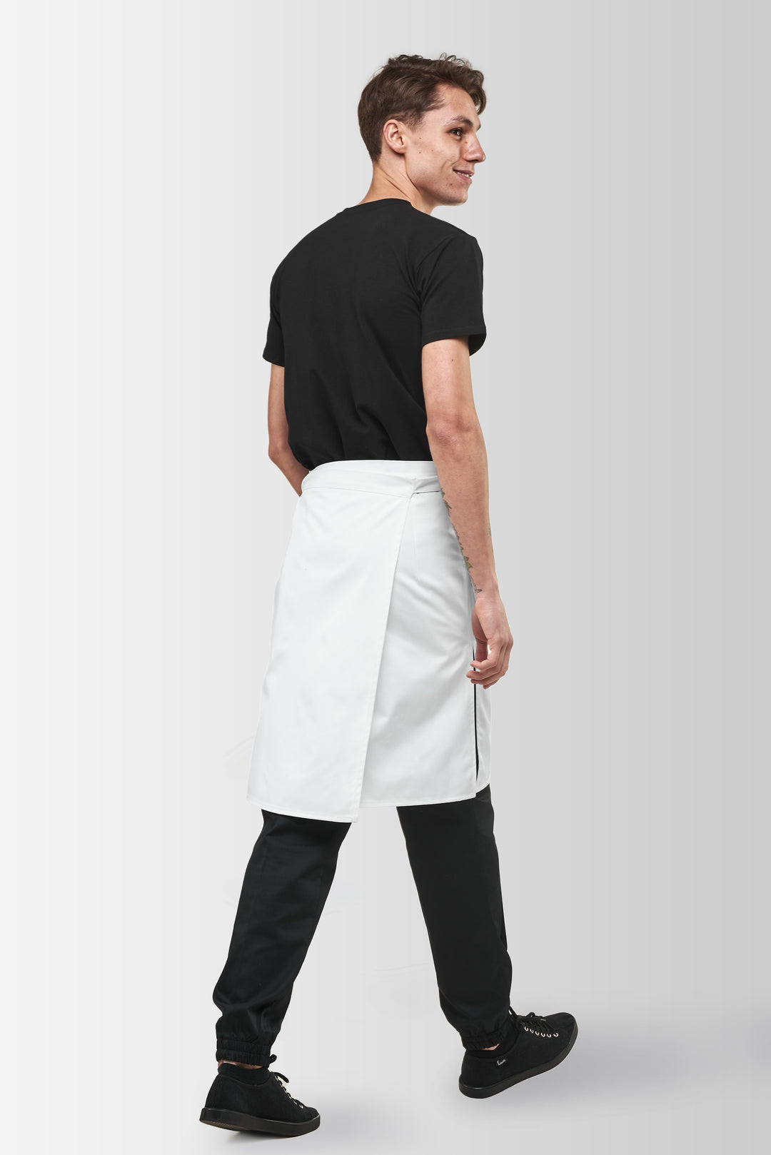 Tiramisu Waist Waiter Apron – White