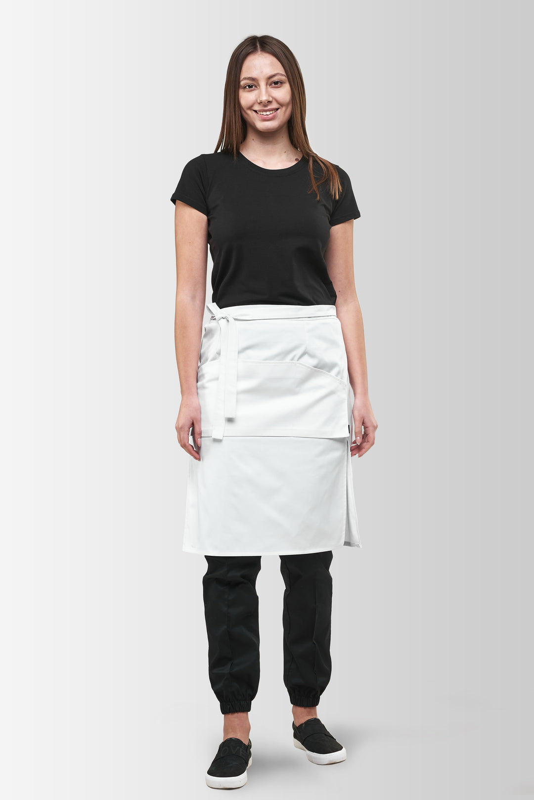 Tiramisu Waist Waiter Apron – White