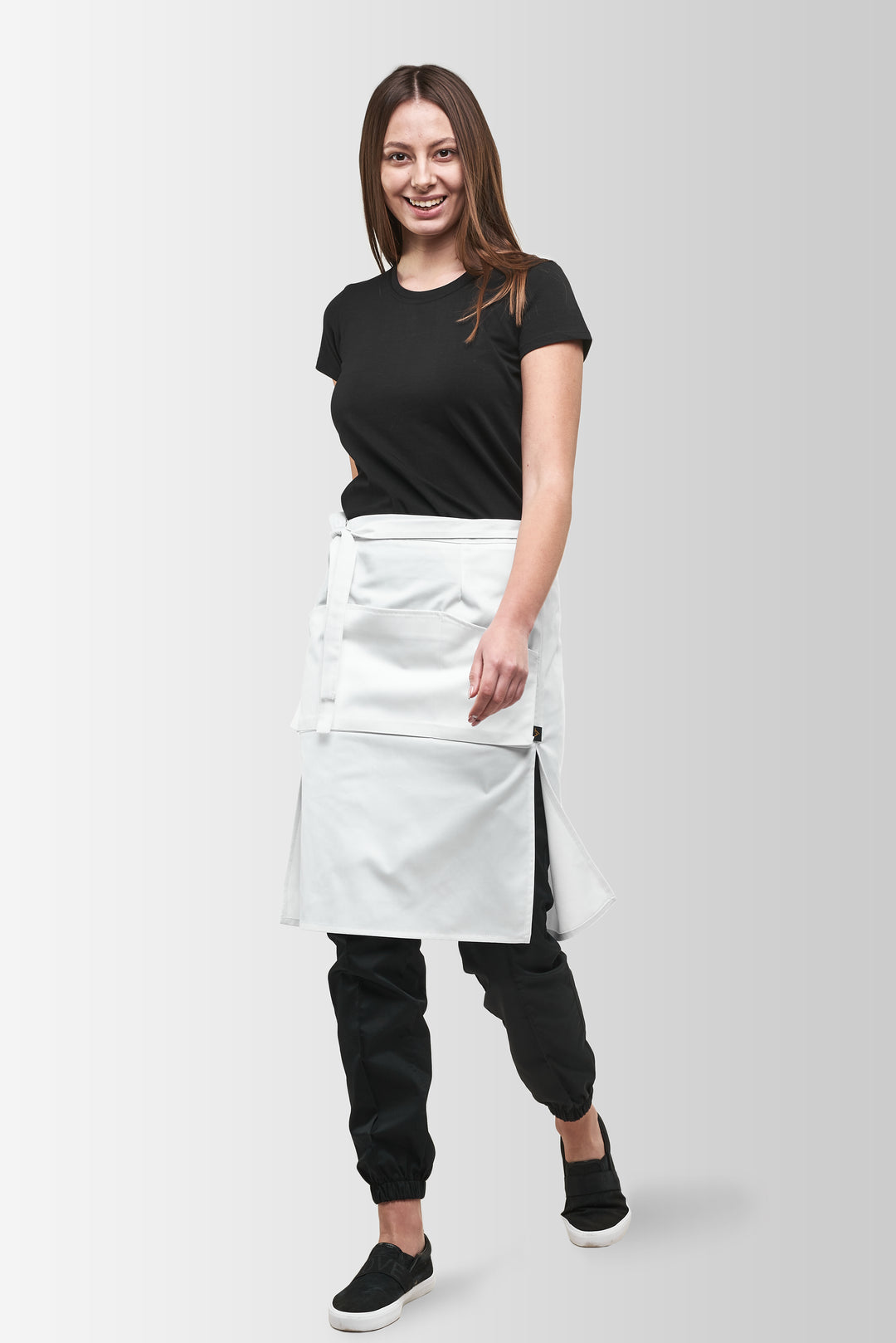 Tiramisu Waist Waiter Apron – White