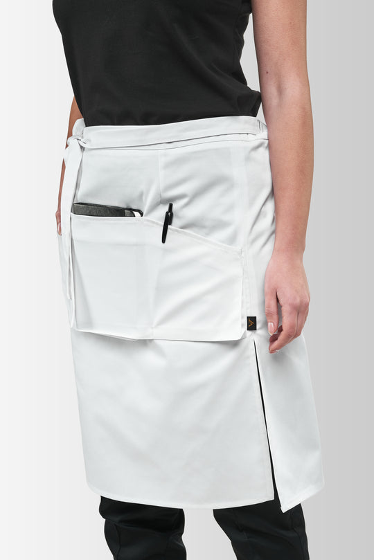 Tiramisu Waist Waiter Apron – White