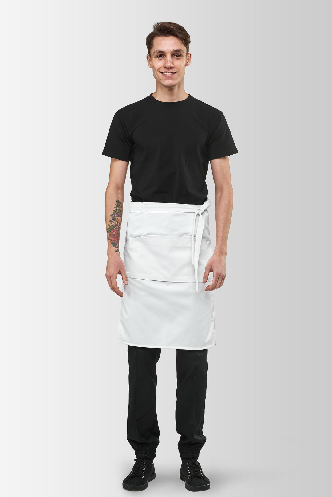 Tiramisu Waist Waiter Apron – White