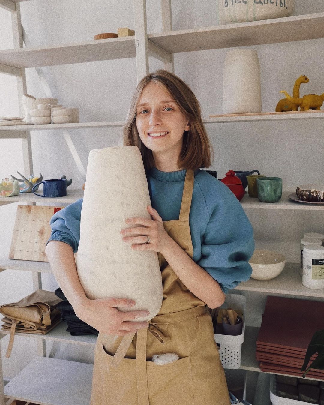 【TAKIMAKI】ORIGINAL ORGANIC APRON TAKIMAKI ORIGINAL ORGANIC APRON / NAVY