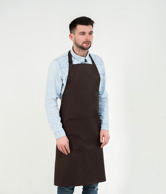 Latte Apron – Long Brown