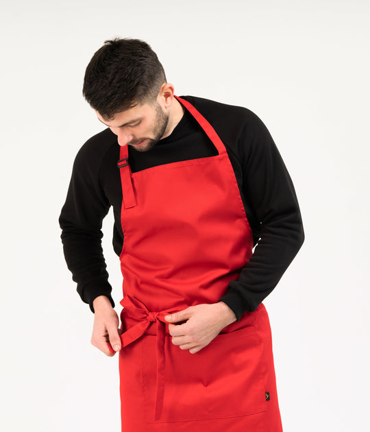 Latte Apron – Long Red