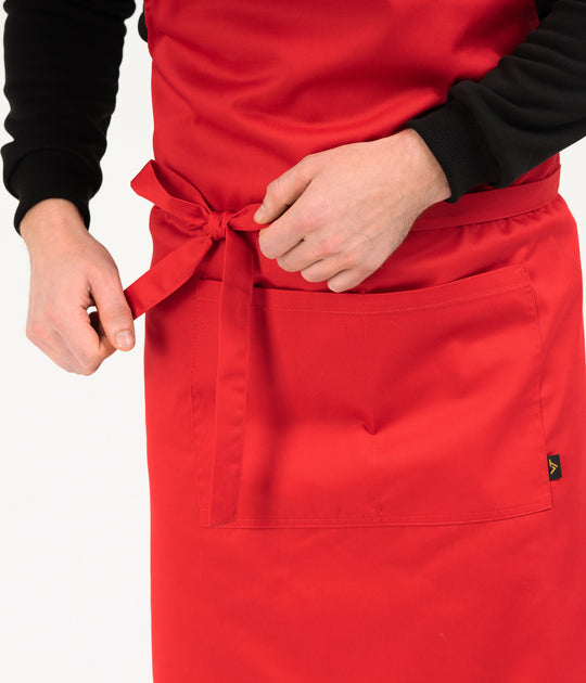 Latte Apron – Long Red