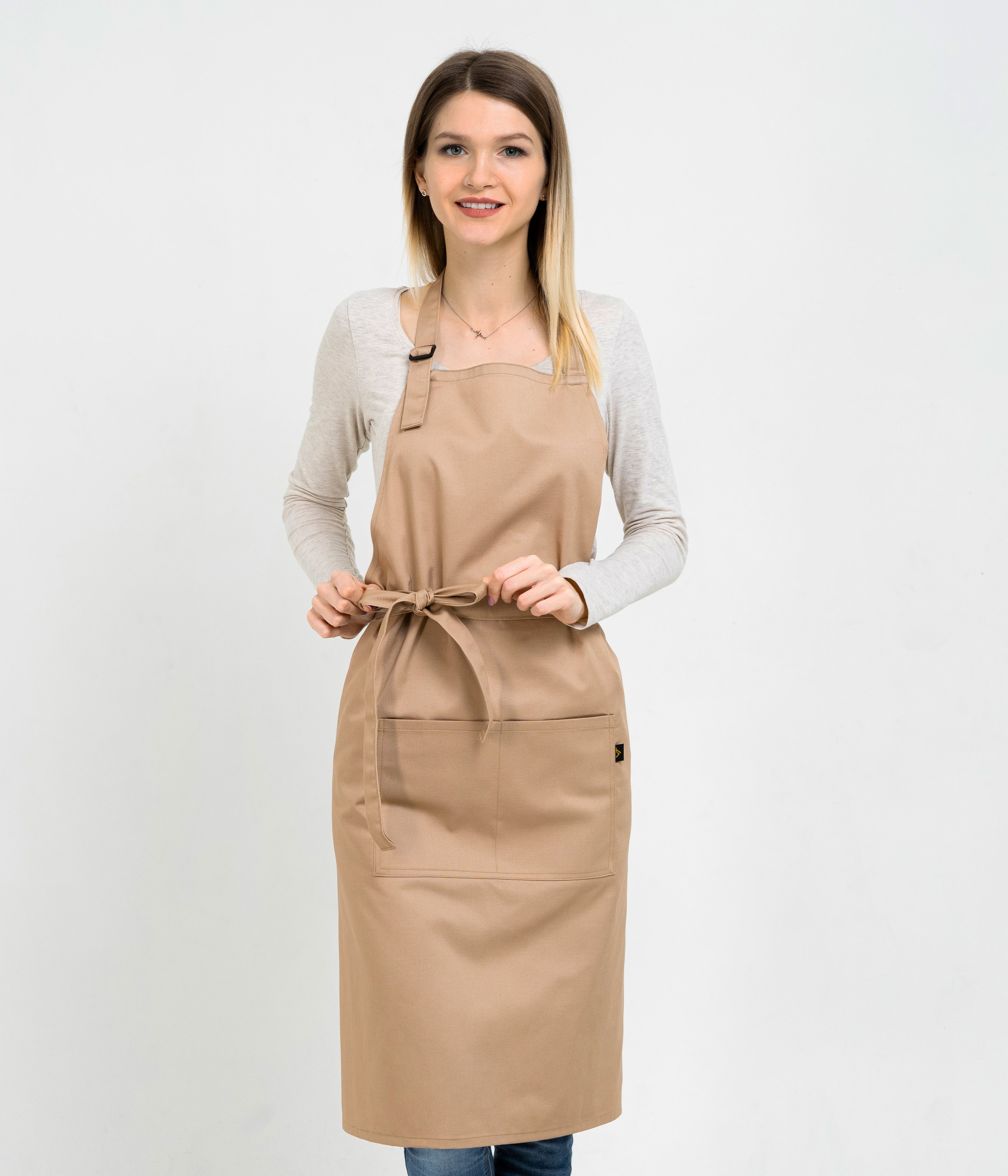 9/28まで　Trois Sanglier apron [beige] Apron Latte Extended Beige - VSETEX