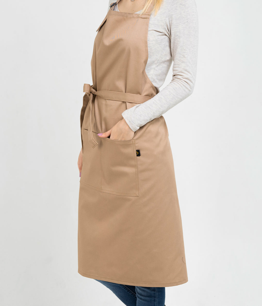 Latte Apron – Long Beige