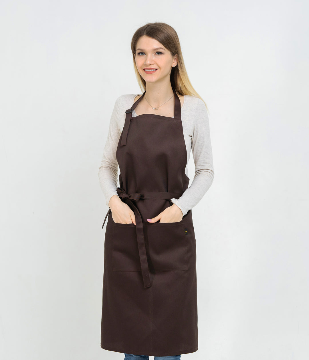 Latte Apron – Long Brown