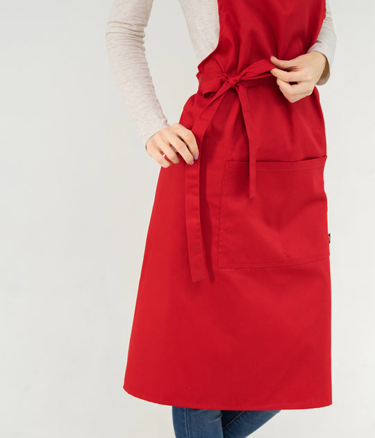 Latte Apron – Long Red