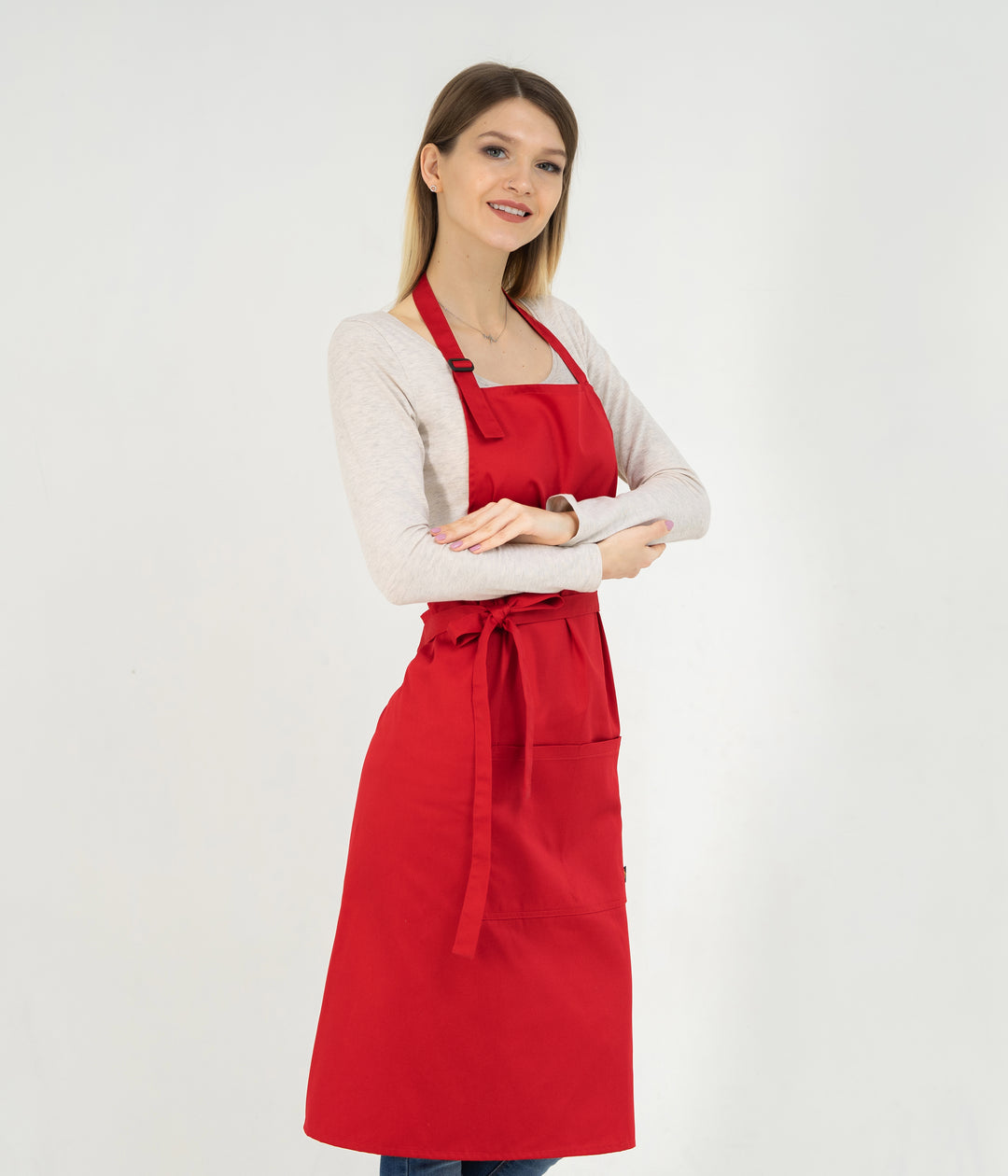 Latte Apron – Long Red