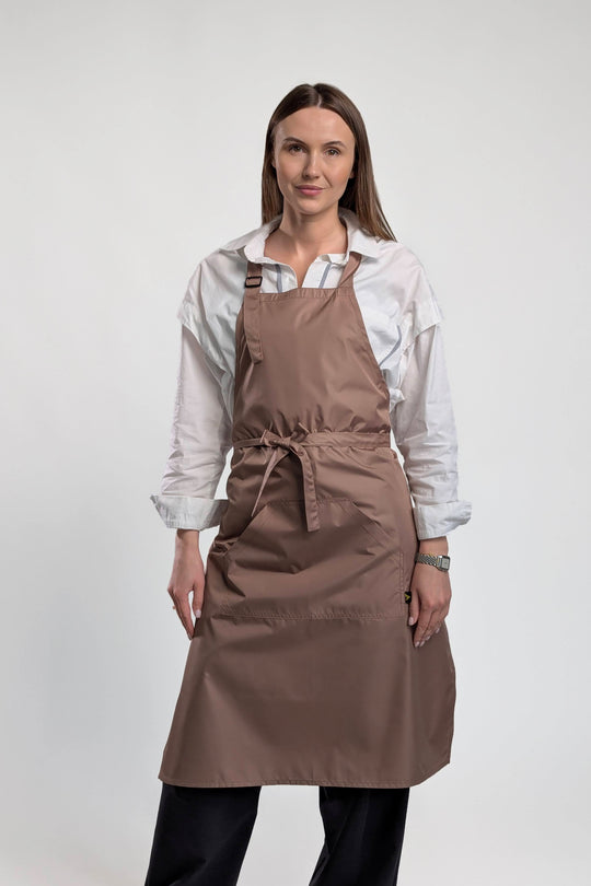 Solar Water-Repellent Apron – Long Beige
