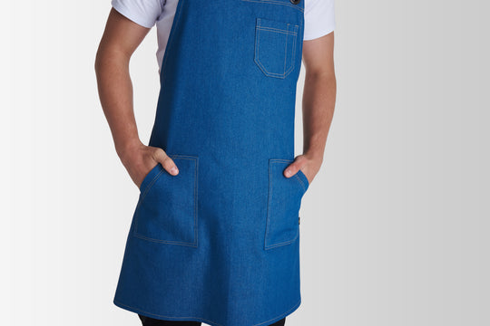 Muffin Denim Apron – Blue/Black