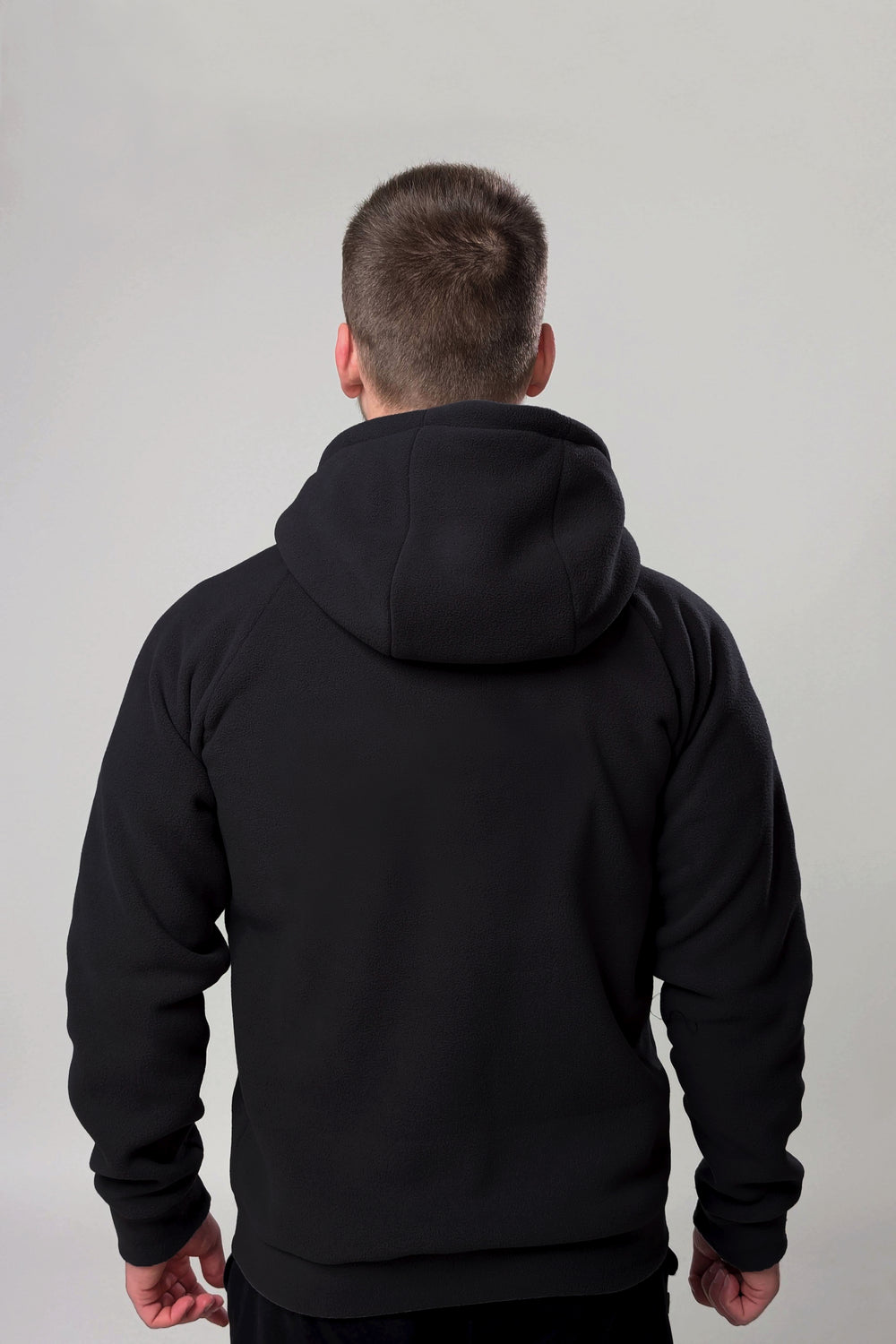 Synevyr Hooded Men’s Fleece Jacket 260 – Black