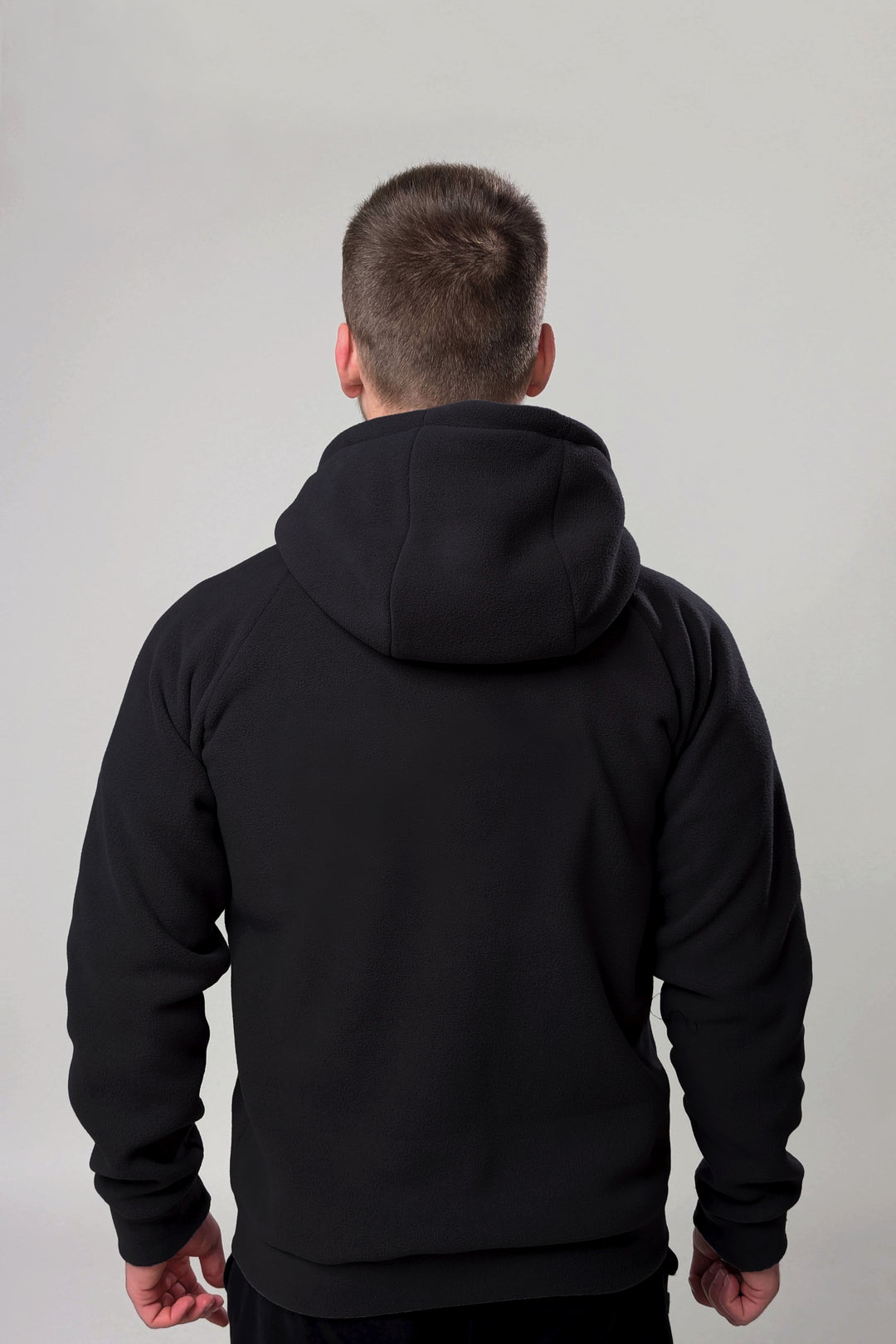 Synevyr Hooded Men’s Fleece Jacket 260 – Black