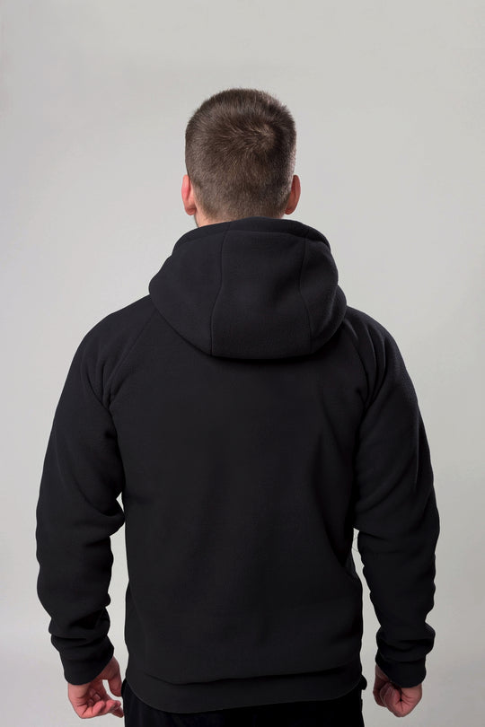 Synevyr Hooded Men’s Fleece Jacket 260 – Black