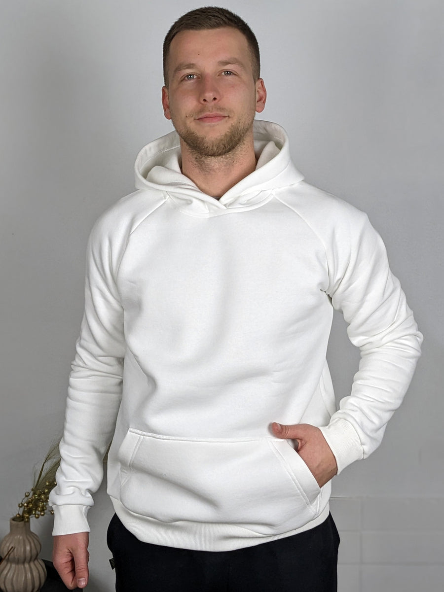 Pullover Work Hoodie Warm – White