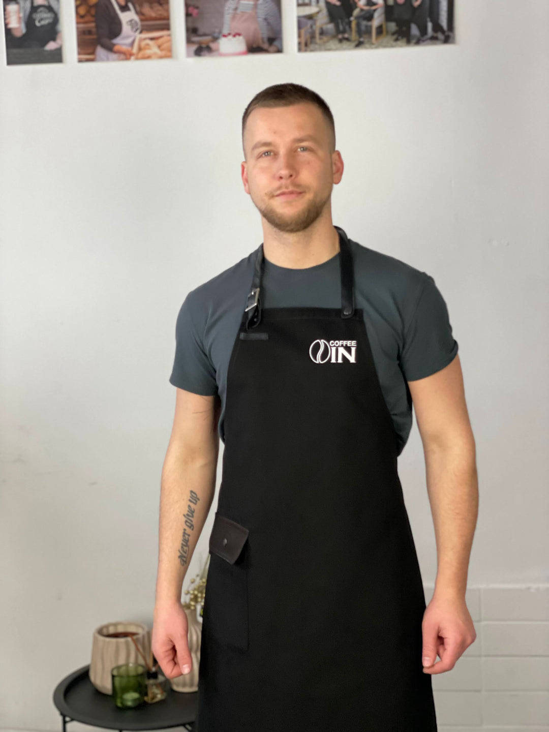 Apron with logo up to 10" Jackson Canvas Black | Embroidery