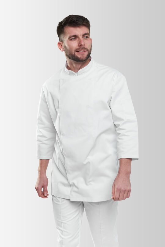 Rio 235-1 Men’s Chef Coat – White