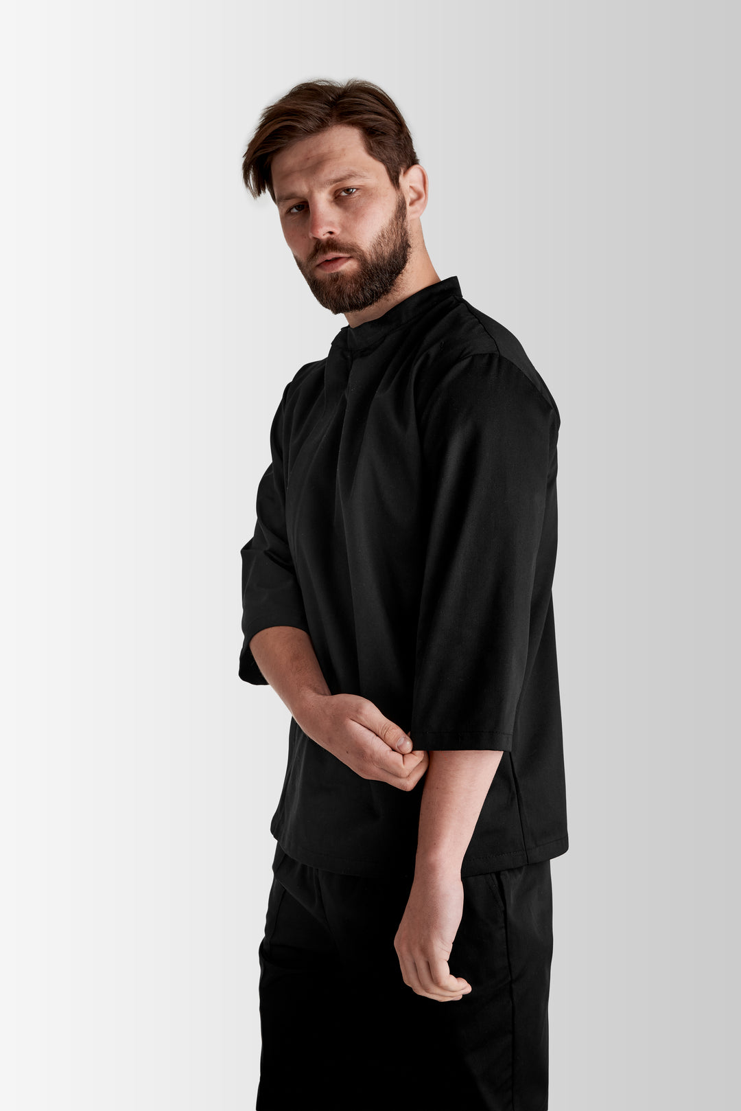 Hobart 160 Men’s Chef Coat – Black